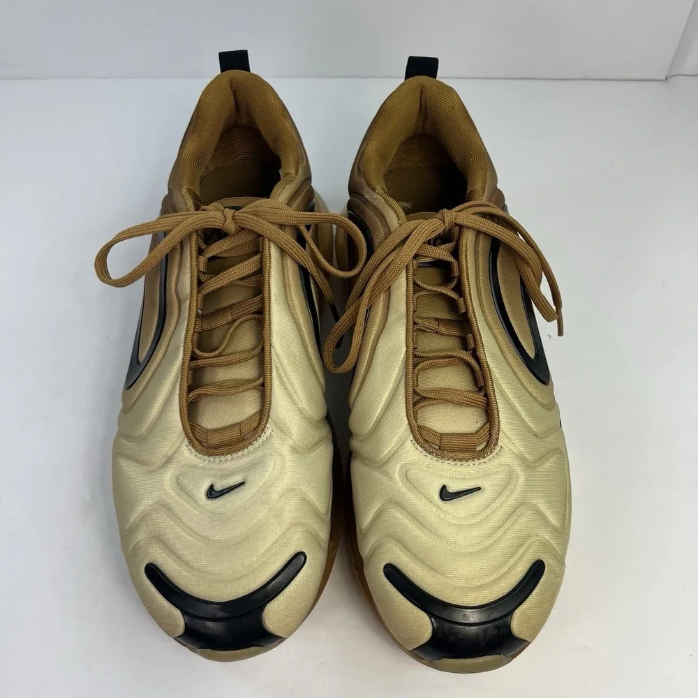 Nike Air Max 720 Wheat Black Club Gold Desert AO2924-700 Men's Size 9.5 Sneaker